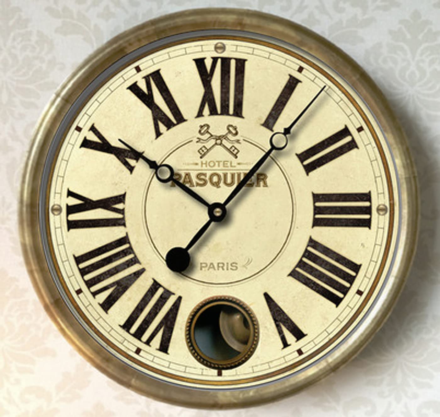 Hotel Pasquier 14 Wall Clock