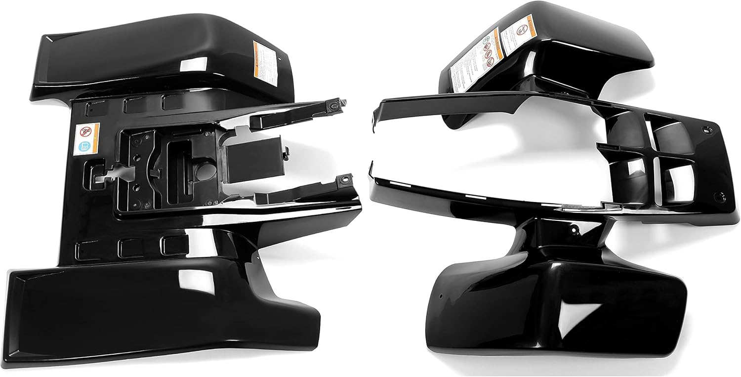 HECASA Black Gas Tank Side Cover & Radiator Cover & Grille & Front Fender & Rear Fender Compatible with 1987-2006 Yamaha Banshee 350 YFZ350 Plastic Kit Multi-package