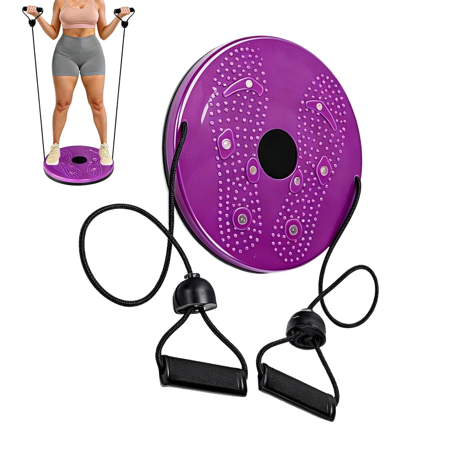 Waist Turning Machine - Abdominal Muscle Shape Board Device - Waist Rotation Device for Figure Shaping - for Home Gym Training, Pilates, Yoga and Office Fitness