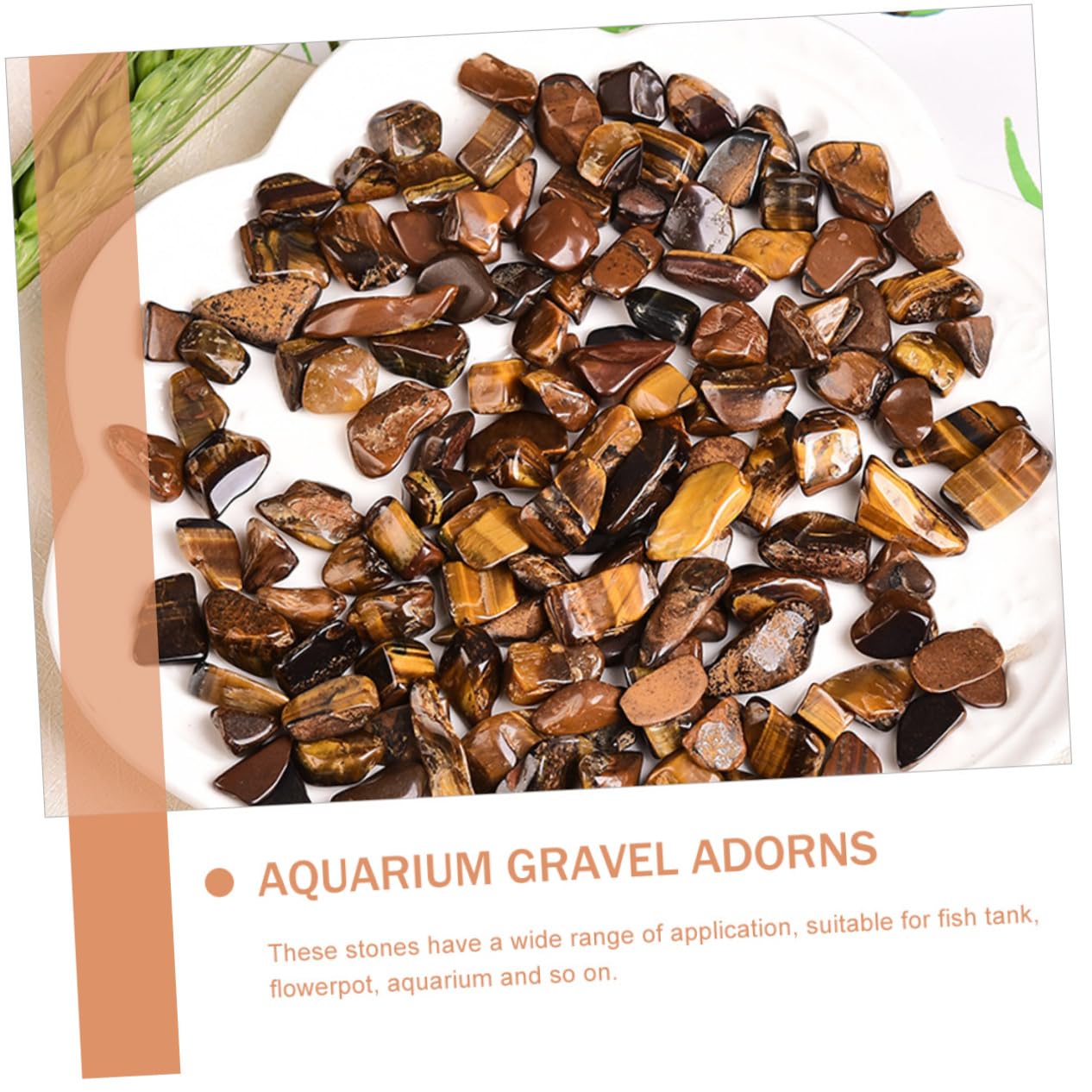 DOITOOL 1ensemble Set De Graviers Décoratifs Pierre De Tigre pour Aquariums Et Terrariums Roche Naturelle pour Paysagisme Et Décoration De Réservoirs