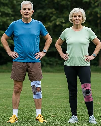 Miniatura 5 de ABYON Rodillera para mujeres y hombres, desgarro de menisco, ligamento cruzado anterior, artritis, soporte de rodilla de talla grande con