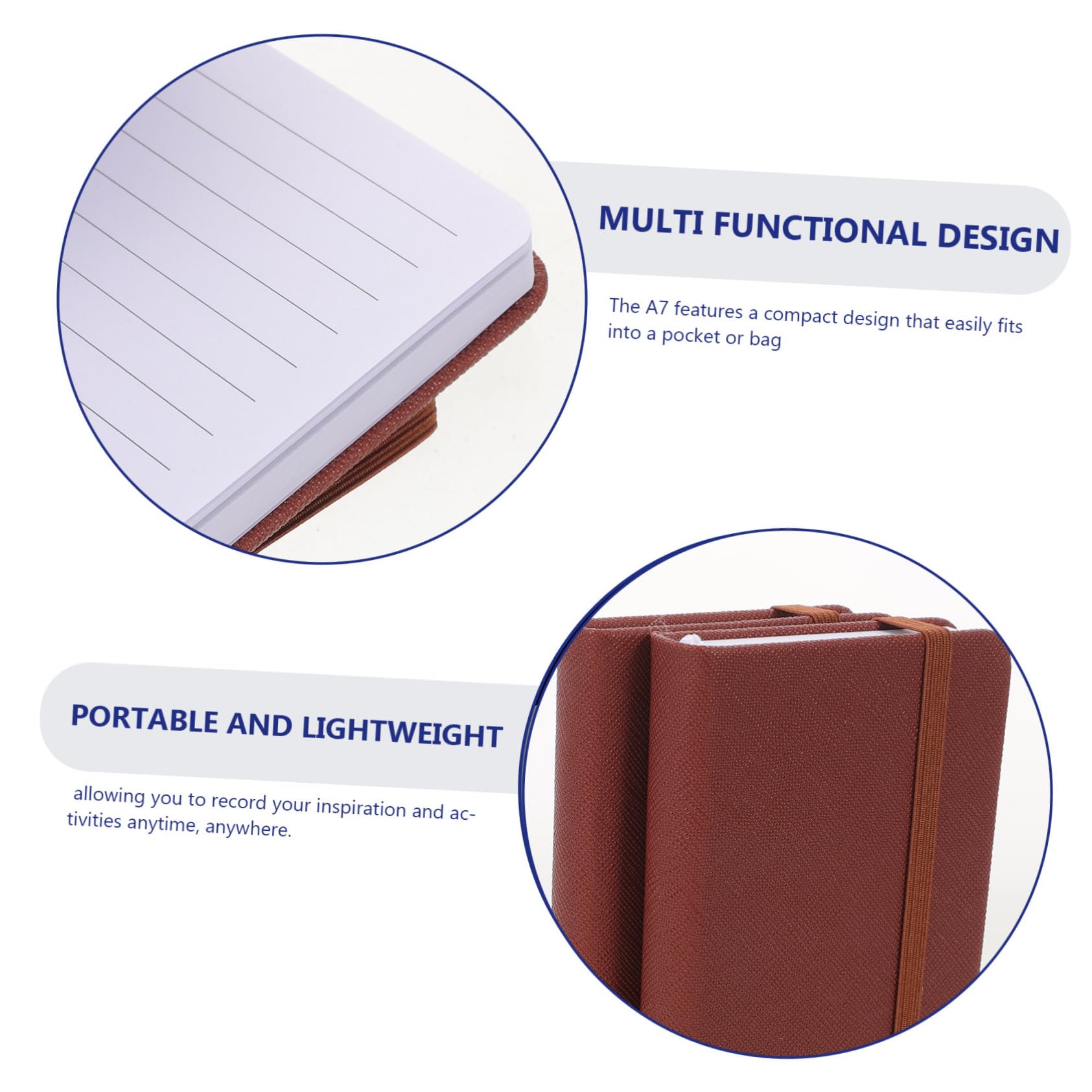SHINEOFI 10pièces Lot de Carnets Mini de Poche avec Pages Lignées et Marque-page Ruban pour Planification Quotidienne