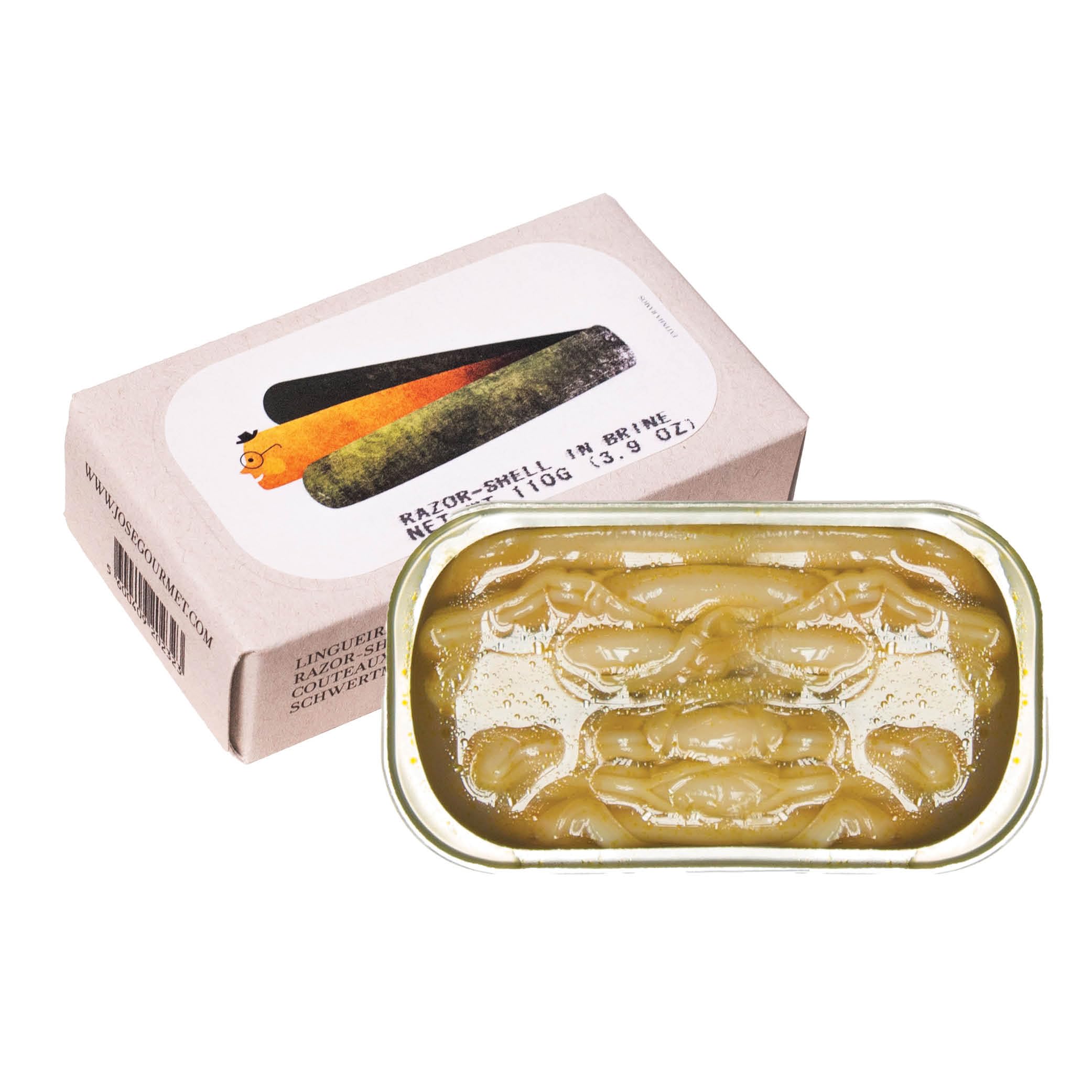Jose Gourmet Razor Shells in Brine 6/8, 110g