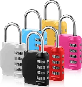 Cadenas à combinaison : cadenas à 6 chiffres, serrure avec code numérique, IP67 étanche serrure en métal pour bureau, maison, jardin, armoire | Leroy Merlin