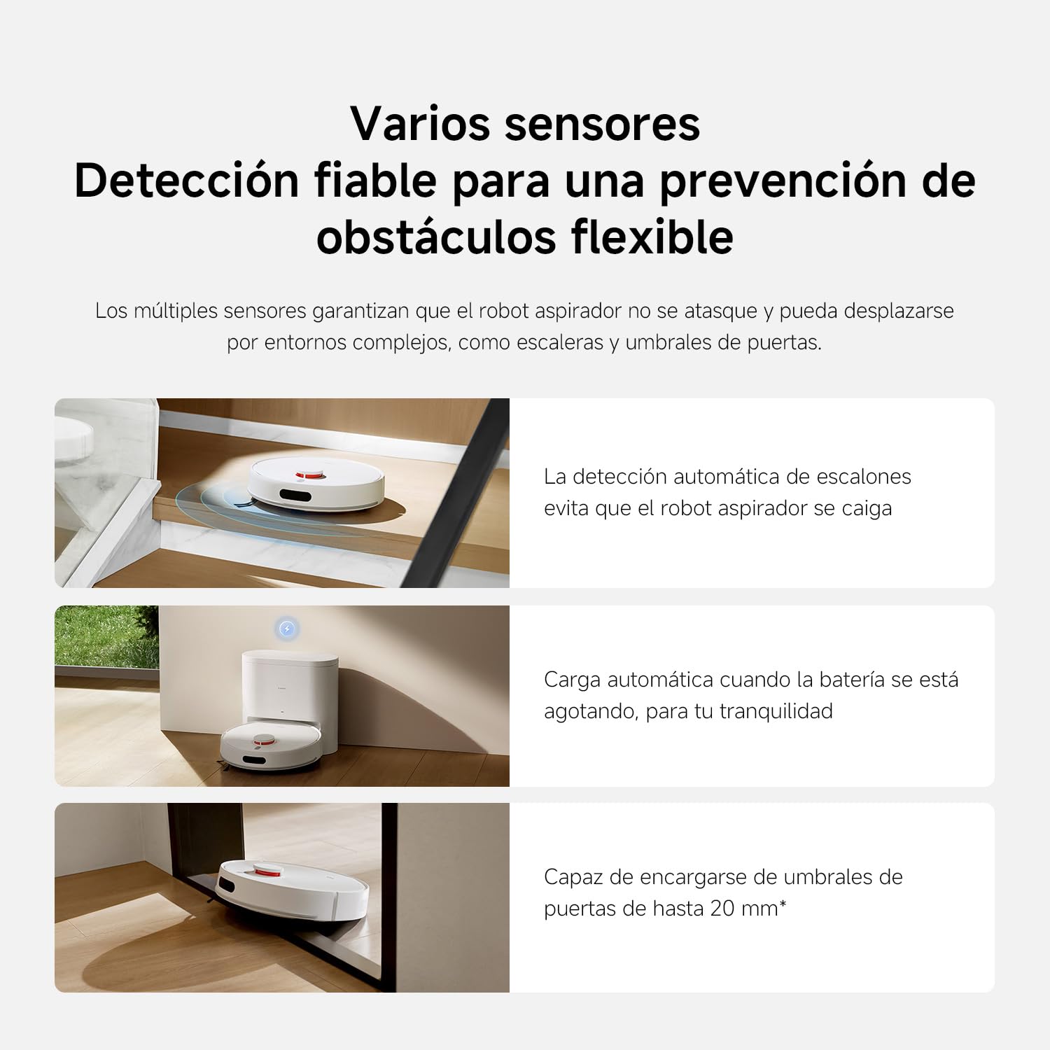 XIAOMI Robot Aspirador H40, 10000Pa Succión Robot Aspirador y Fregasuelos,Navegación Láser LDS Aspirador Robot,180 Min de Autonomía, Control por Voz/App, para Pelo de Mascotas y Suelos Duros