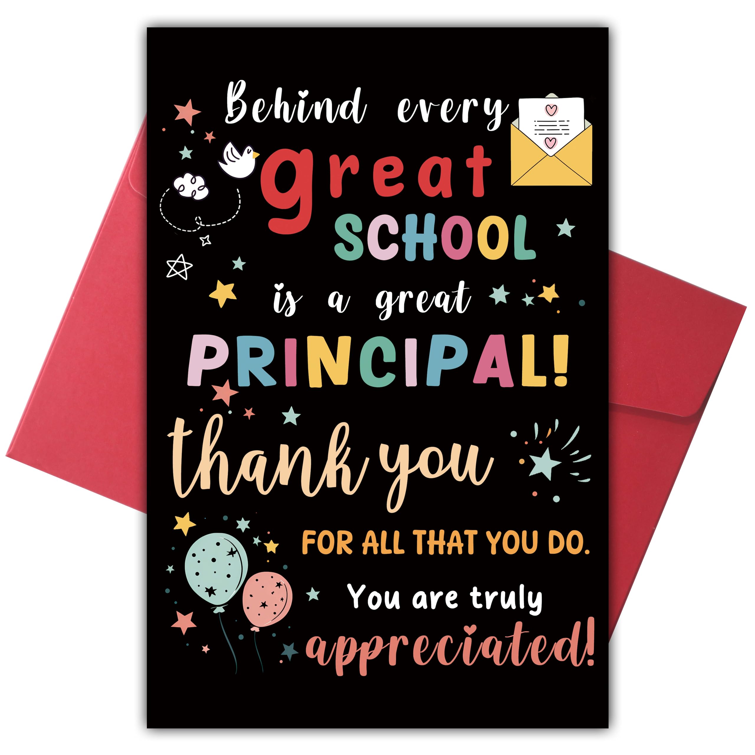 Bewoow Principal Appreciation Card, Principal Day Gift for Men Woman, Gift for Principal’s Day or End of School Year
