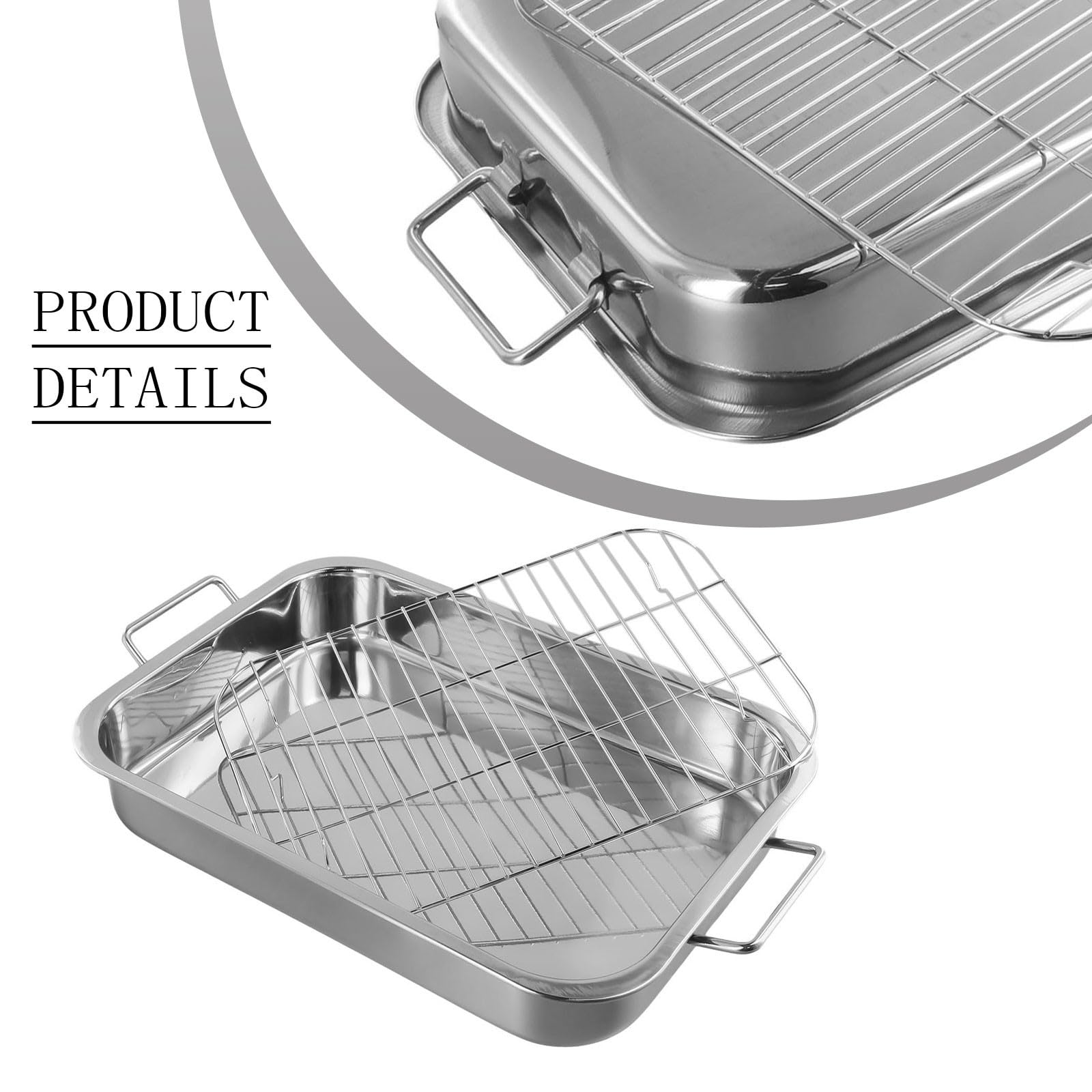 Kochteile Bratblech Ofenpfanne Grillrost 36*26*6CM(36*26*6CM)