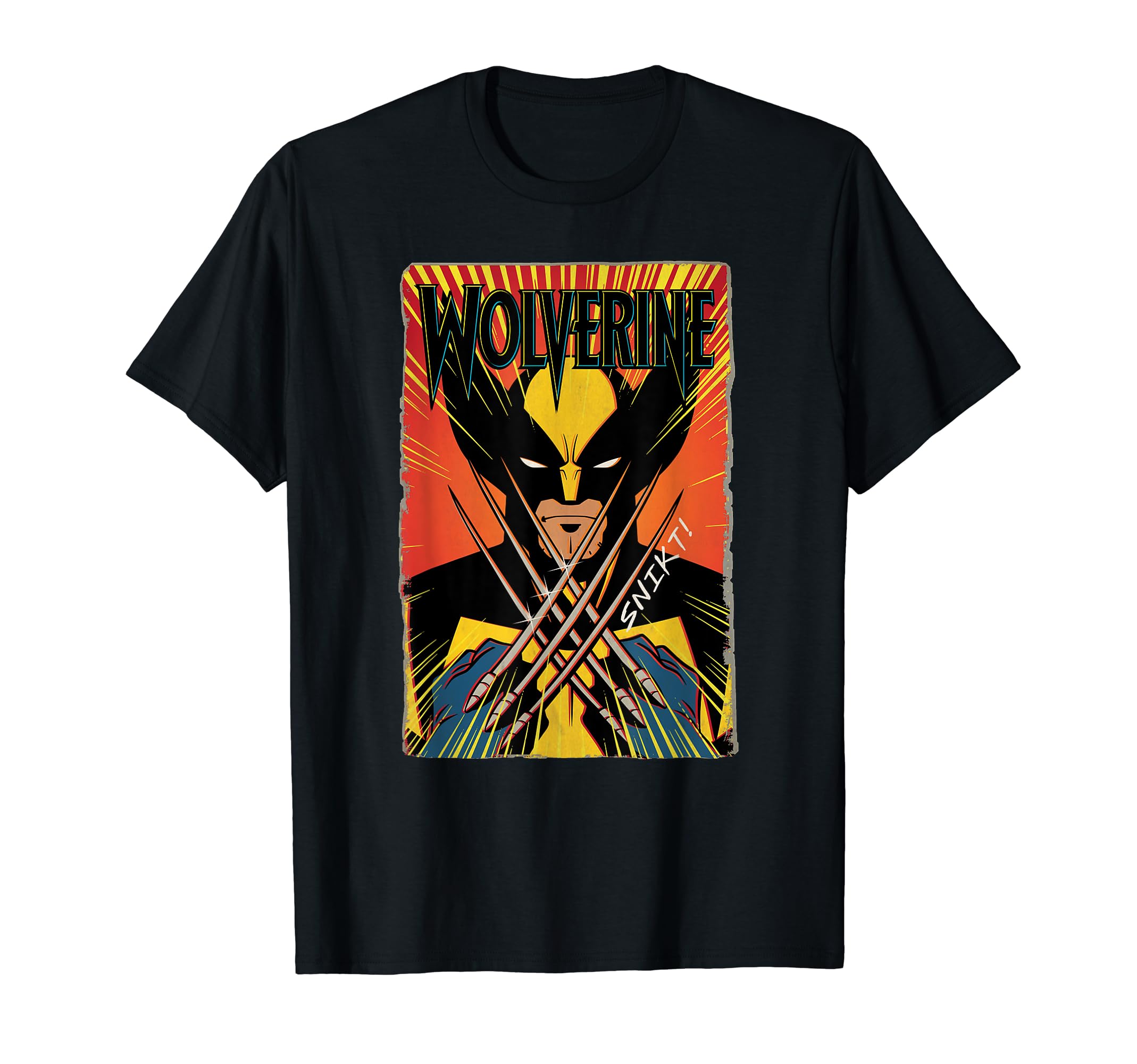 Marvel Studios X-Men ’97 Wolverine Claws Snikt Retro Vintage T-ShirtOEKO-TEX STANDARD 100