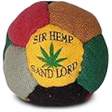 World Footbag Sir Hemp Footbag, Black/Green/Grey/Red/Tan/Yellow