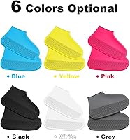 Vista 4 de GabeFish Cubierta impermeable reutilizable de silicona para zapatos Ourdoor Negro Grande