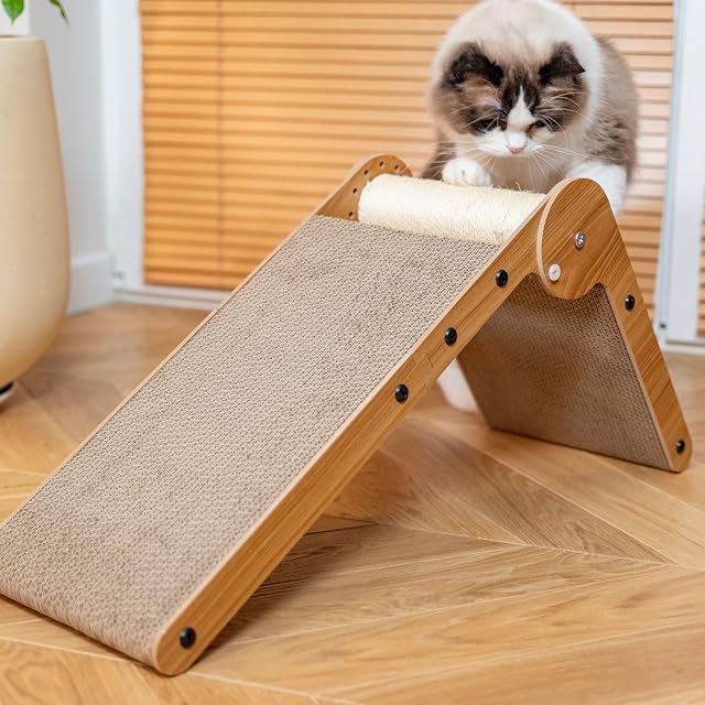 Foto 4 de 8 de Petsona Rascador para Gatos - Alfombrilla De Juego - Zona De Juegos para Entretenimiento Autónomo