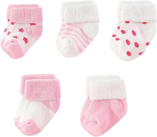 Calcetines unisex de rizo para bebé, paquete de 5 unidades para bebé niño y niña de 0 a 12 meses, calcetines de algodón cálido