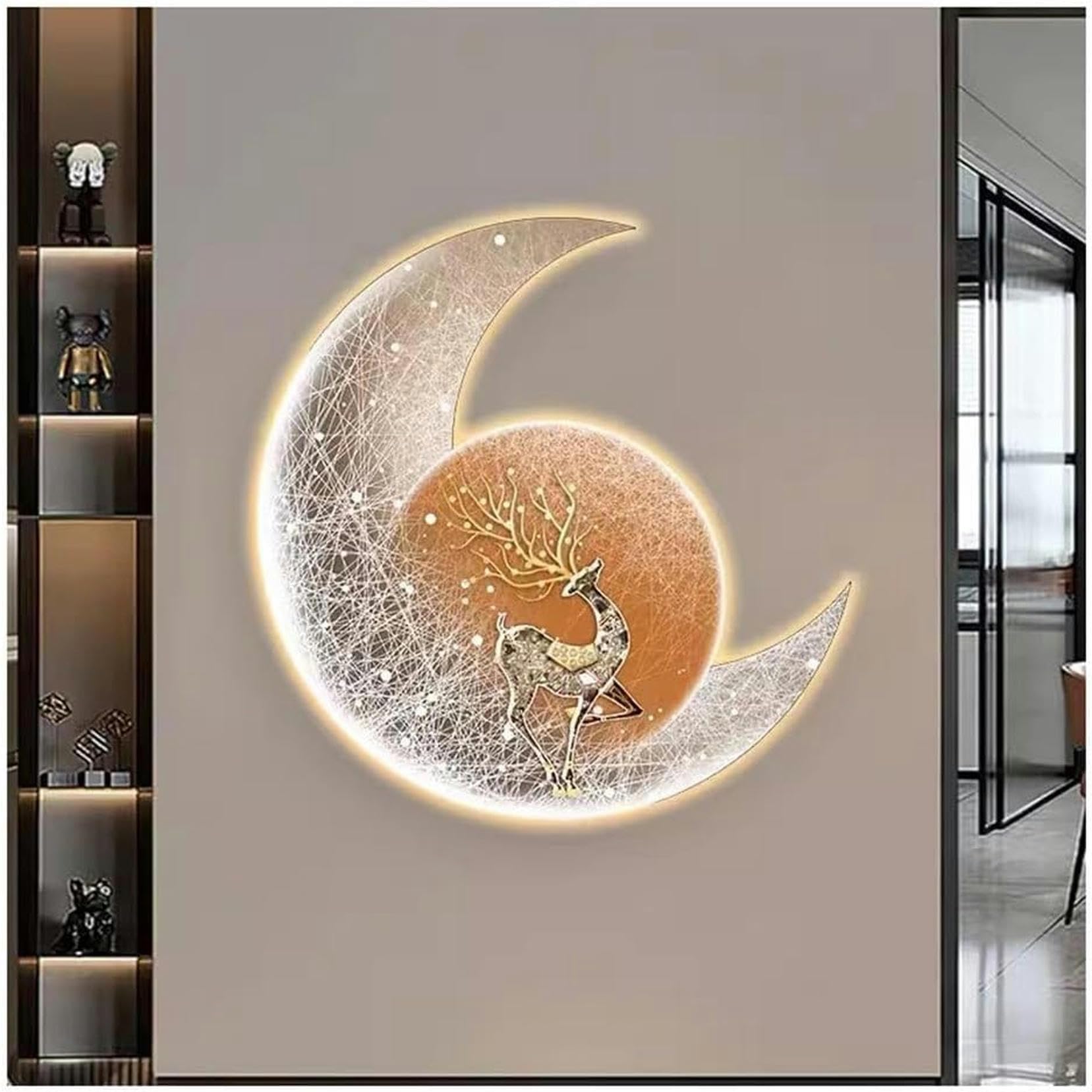Art mural de lune LED : fini les pièces sombres grâce à cette applique