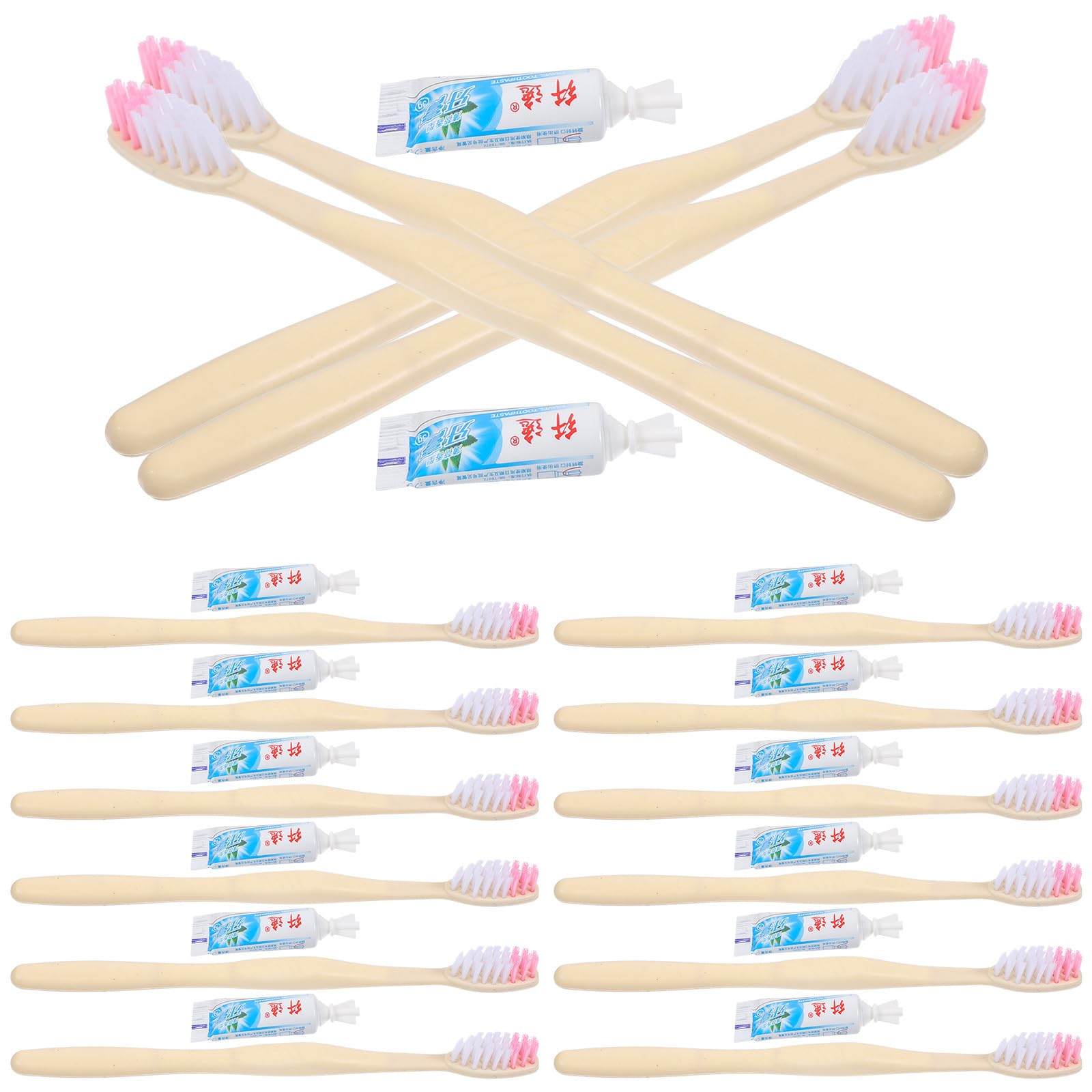 Brosses à dents jetables avec dentifrice format voyage pour solution de brossage immédiat - 8