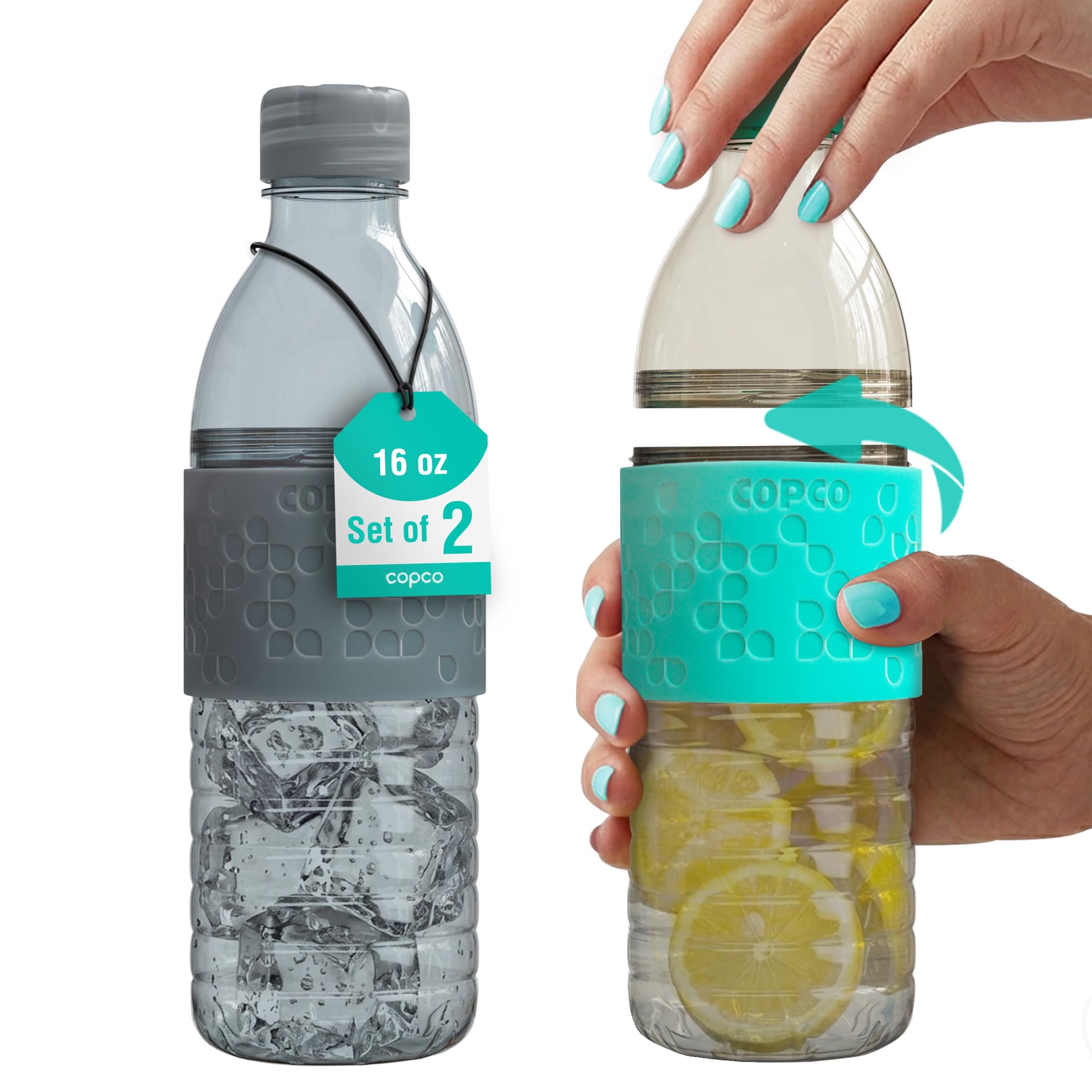 Copco Hydra 16.9 oz Water Bottle Set of 2