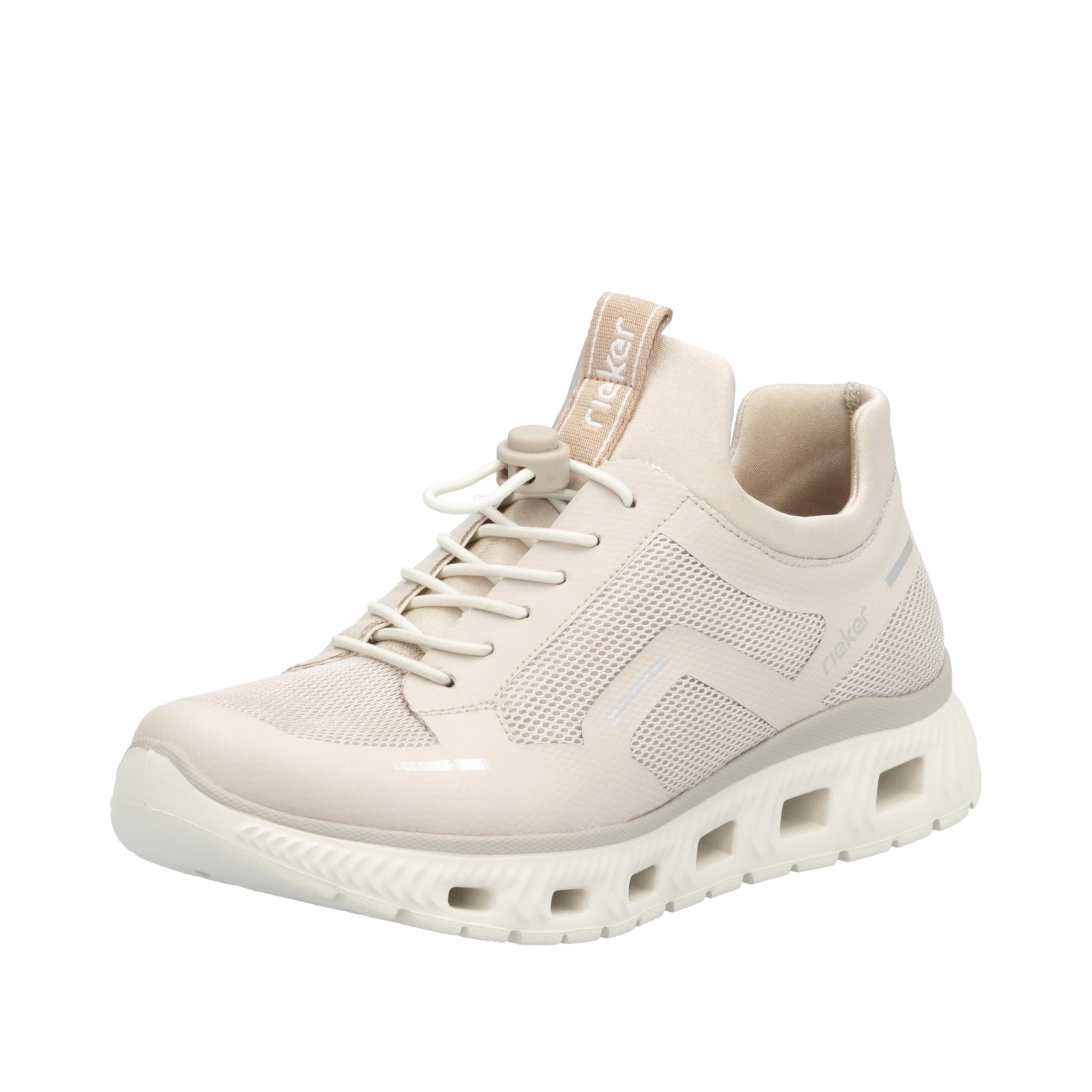 Rieker Women's M6064 Sneaker, Beige, 3.5 UK