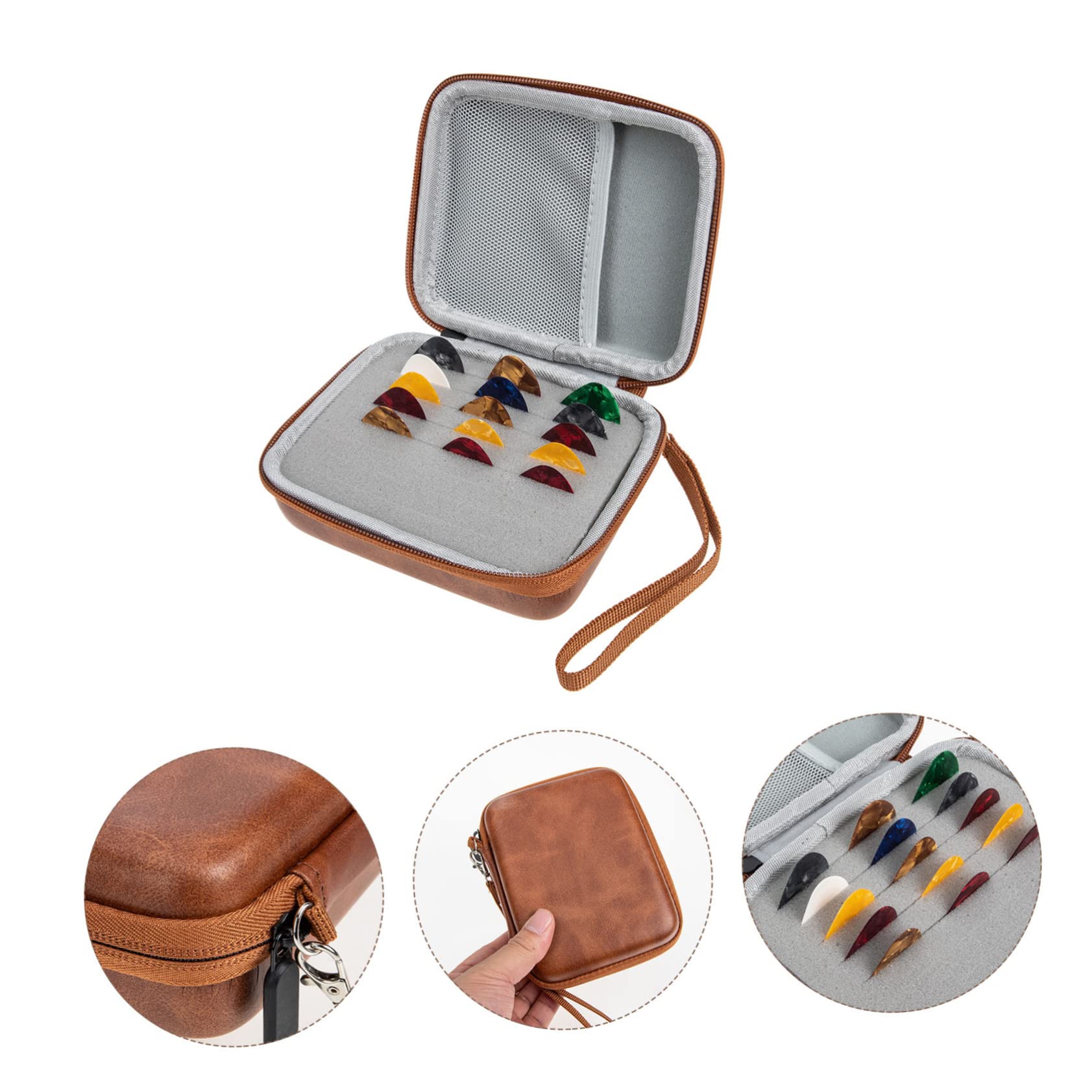 SUPVOX 3sets Plettri Per Chitarra Con Portatile Plettri Duraturi Chitarra Ed Elettrica Colori Casual Facili Usare e