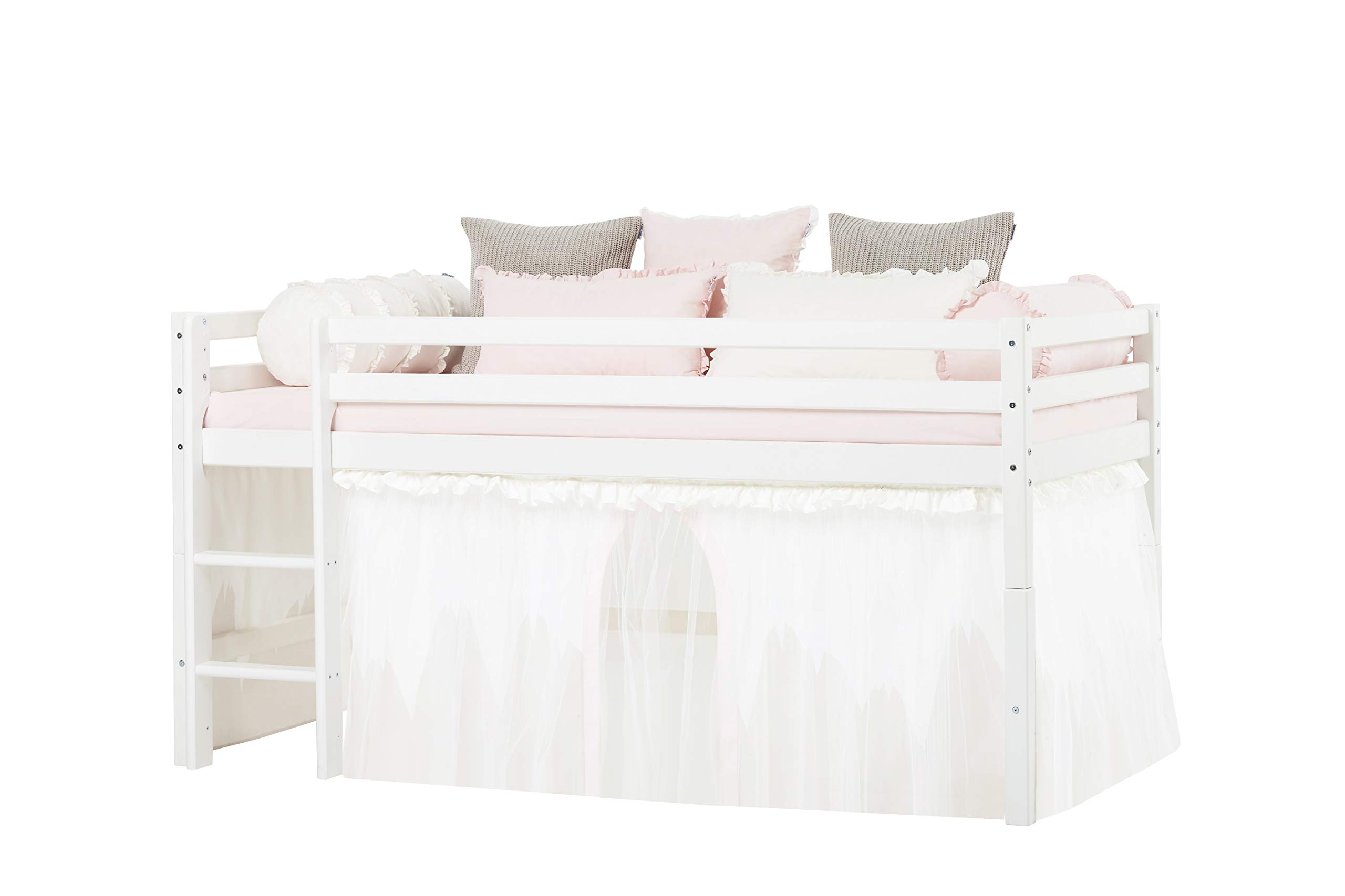 HoppekidsWonderland Tulle Curtains for Half and Bunk Bed Cotton Winter Wonderland 90 x 200 cm