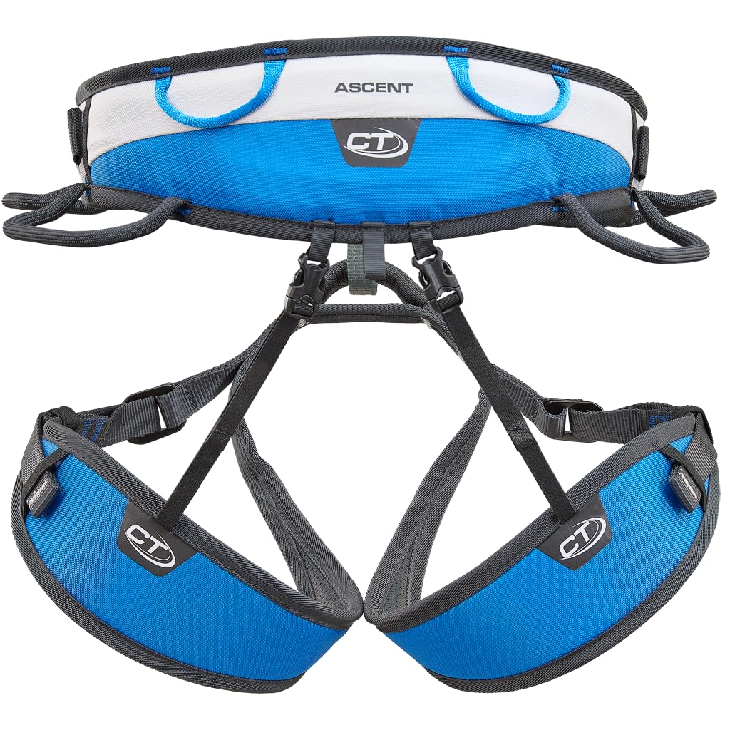 Climbing Technology Ascent – pas do wspinaczki niebiesko-srebrny L/XL