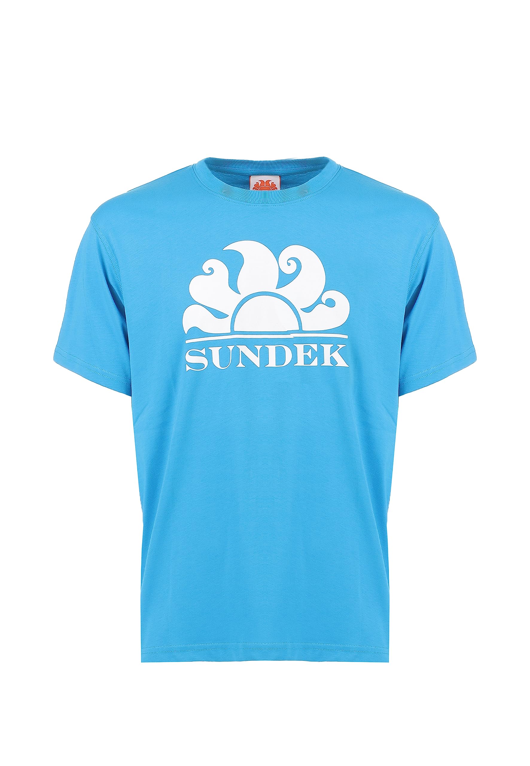 Camiseta de cuello redondo con estampado de logotipo
