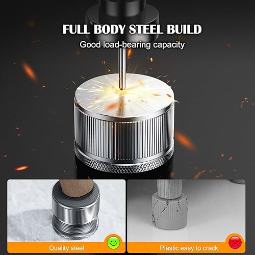 Miniatura 10 de xuenair Elevadores de muebles ajustables de 1 pulgada, paquete de 4 elevadores de cama de metal de altura de elevación de 1 a 1.7 pulgadas,