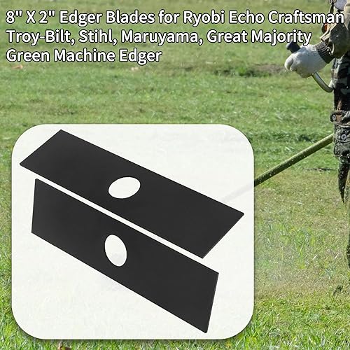 Miniatura 6 de Paquete de 5 cuchillas de bordeadora 613223 (agujero central) para Ryobi Echo Craftsman Troy-Bilt accesorio de cortadora de cuerdas, se adapta a