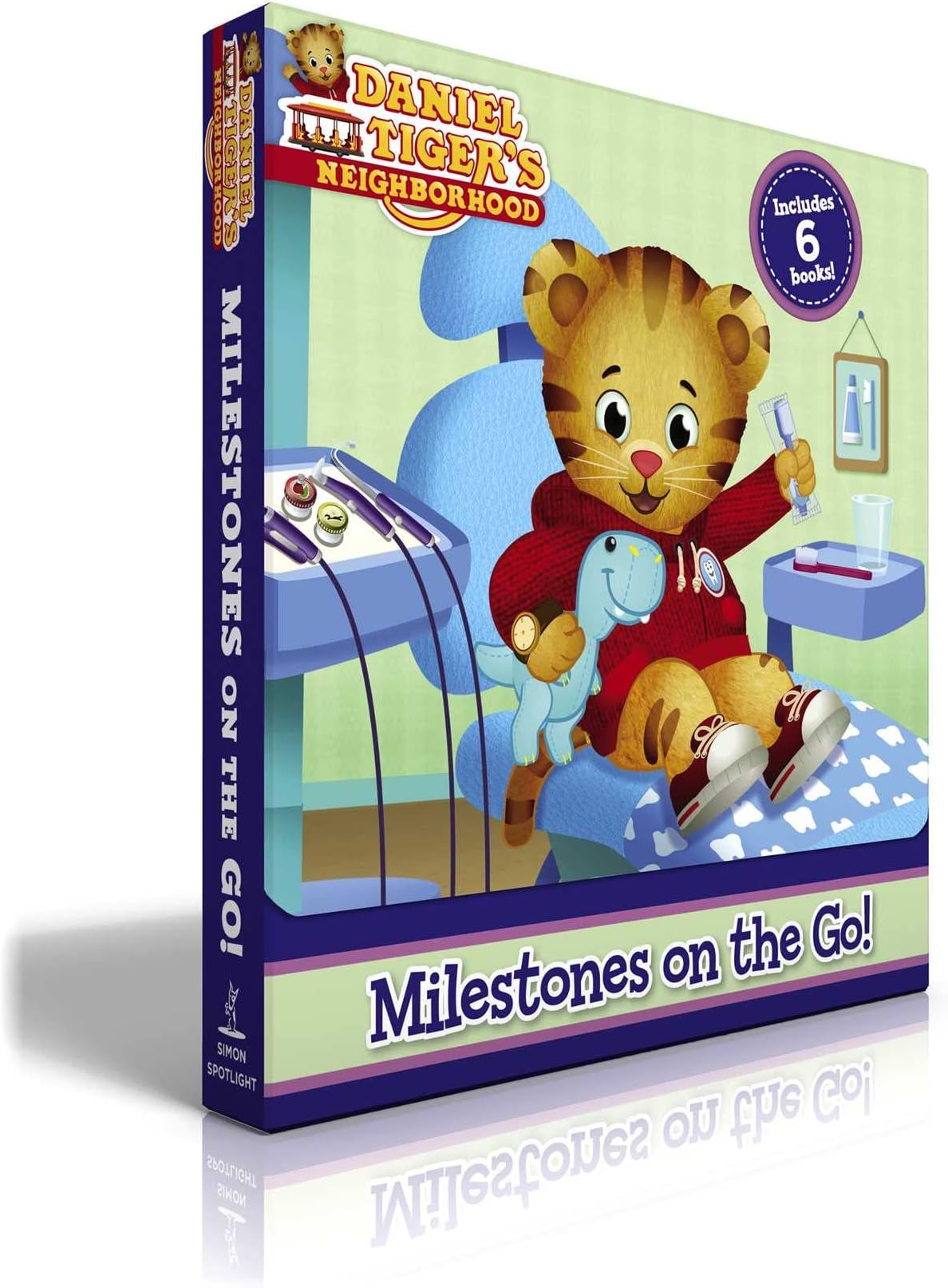Milestones on the Go! (Boxed Set): Daniel Gets His Hair Cut; Daniel Goes to the Dentist; Daniel's First Day of School; Daniel Learns to Ride a Bike; ... Tiger's New Job (Daniel Tiger's Neighborhood)
