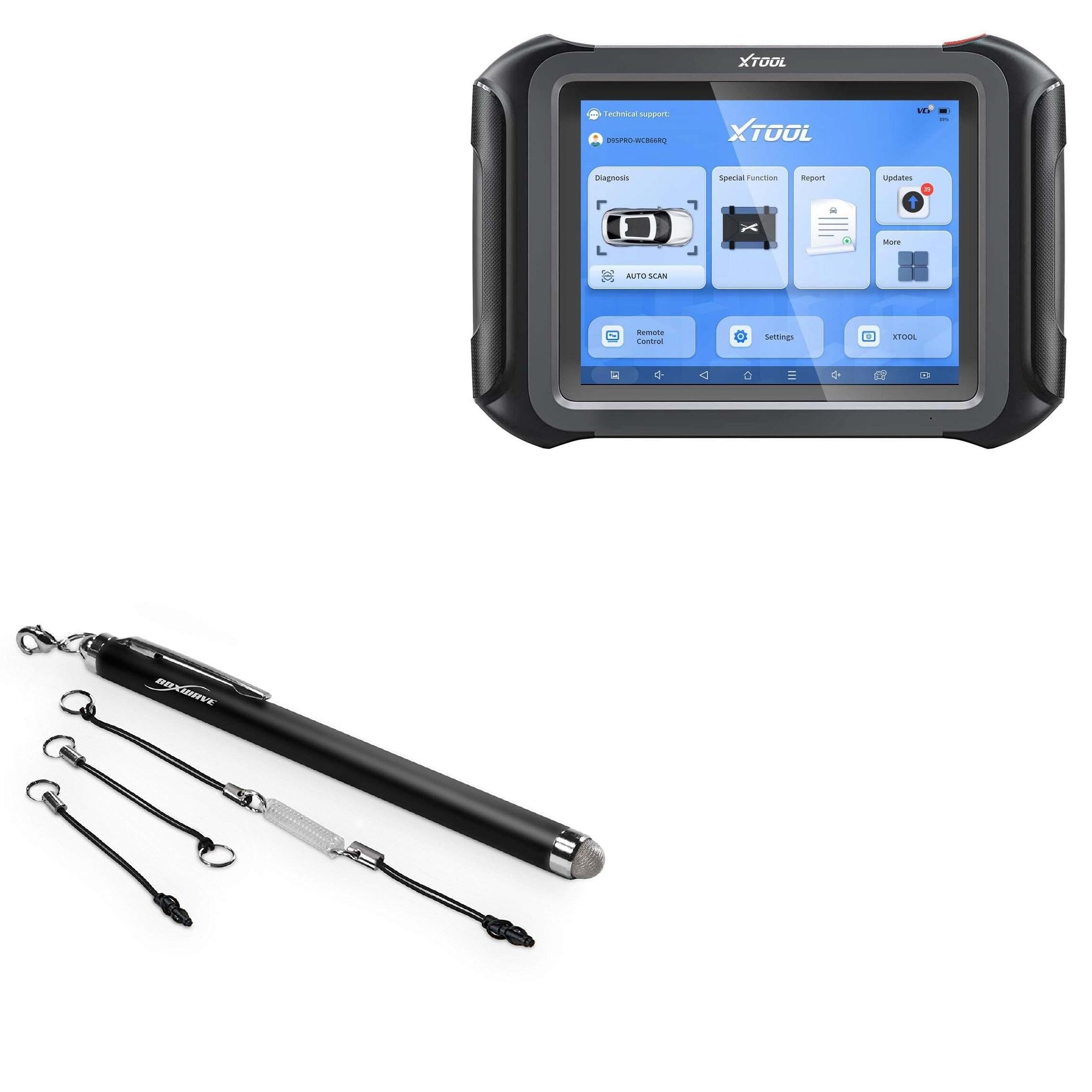 BoxWave Stylus Pen Compatible with XTool D9S Pro (9.7 in) - EverTouch Capacitive Stylus, Fiber Tip Capacitive Stylus Pen - Jet Black