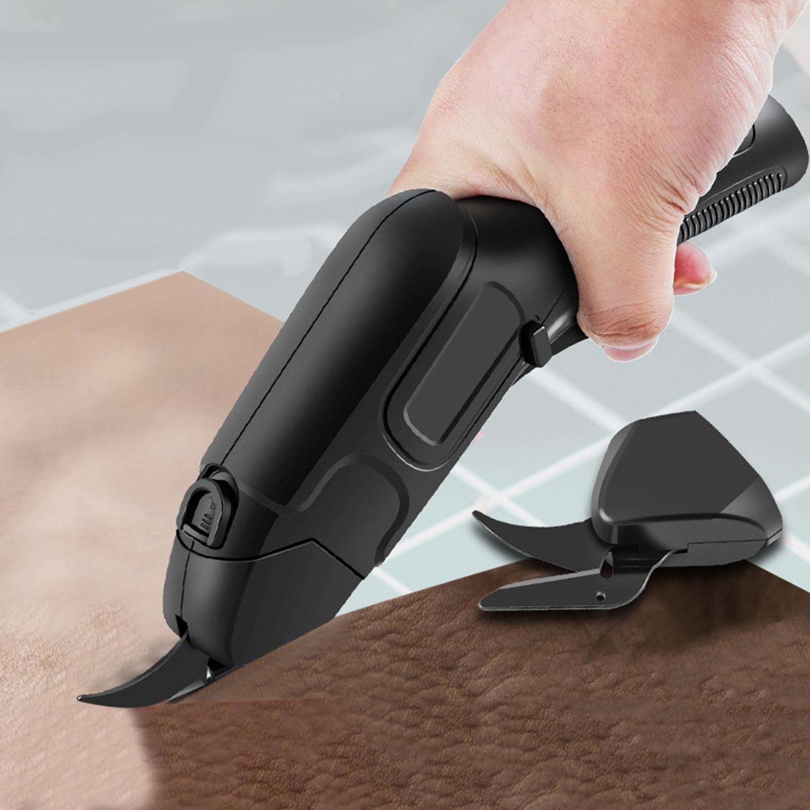 Ciseaux électriques avec Moteur En Cuivre Compact pour Couper Tissus, Cuir, Vêtements, Rechargeables Par USB, Conception Légère, Adaptés à U