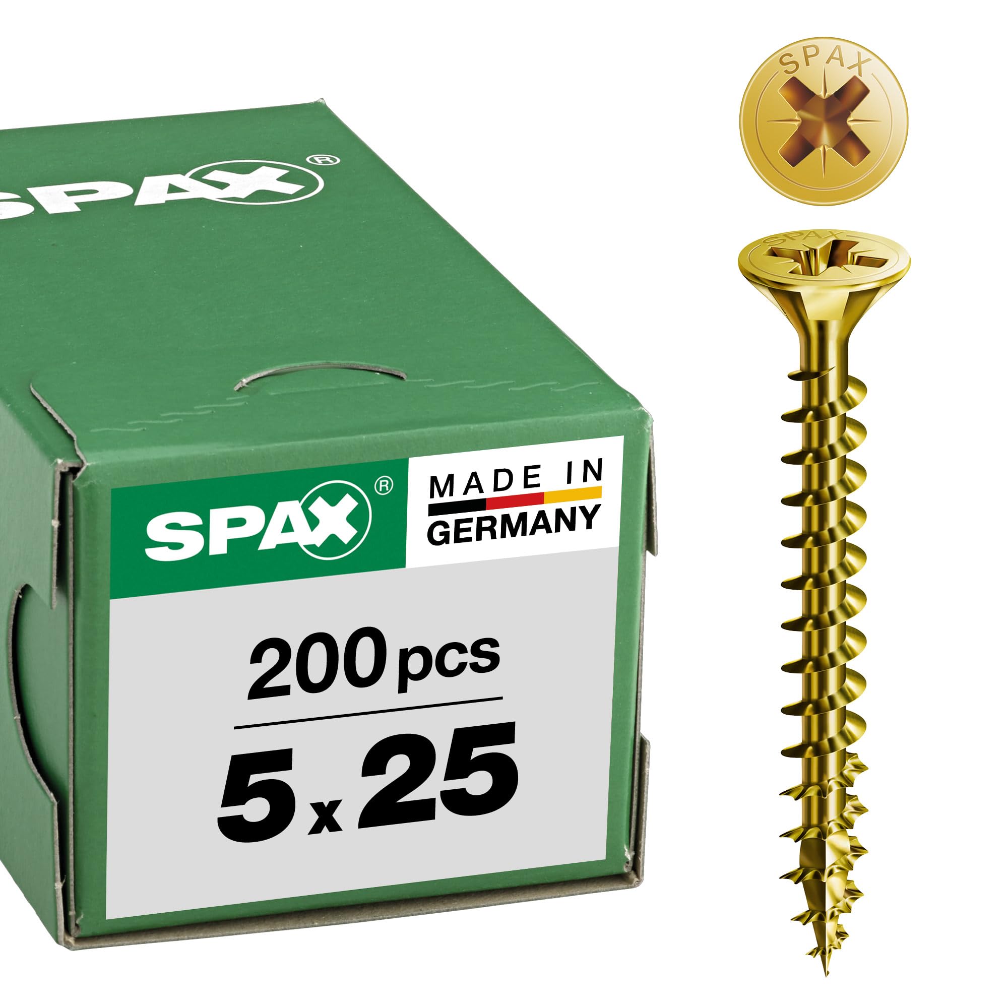 Spax – Universal Screw Countersunk Head Phillips Z 4Cut Full Thread Galvanized Passivated A2L – 1081020350123, 1081020500253 — image 1