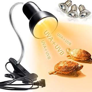 Tortoise Heat Lamp Reptile Terrarium Lamp 25 W 50 W Reptile Heating Lamp UV Heat Spot Lamp E27 UVA + UVB Heat Heater Aquarium Animals Accessories for Turtle, Lizard, Snake, Spider and Amphibians product image