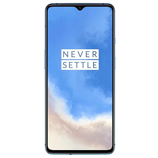 OnePlus 7T Smartphone, 8 GB RAM 128 GB, 6.55”/16.6 cm, Display AMOLED 90Hz, Fotocamera Tripla più Fotocamera frontale, Warp Charge 30T, Blu (Glacier Blue)