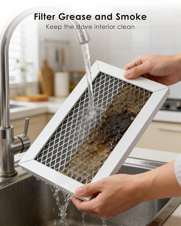 Microwave Charcoal Filter Fit for GE JNM3184RP9SS JVM3160DF9BB JVM3160DF9CC JVM3160DF9WW, 2 Pcs by WQNUGX - Image 4