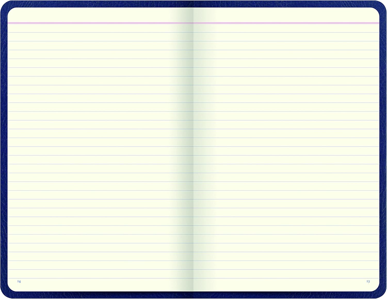 Lett's Note Origins Collection Book Size Notebook, Ruled, 240 Pages, Cream Paper, 7.875" x 5", Navy (B090092)