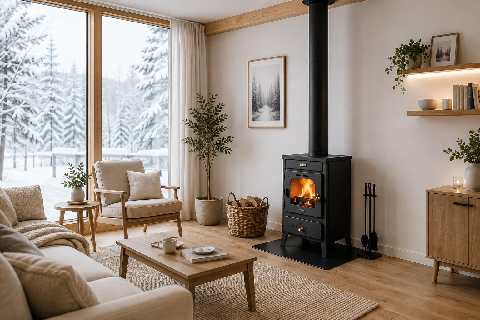 Prity K1 Optima - Estufa de leña (8 kW)