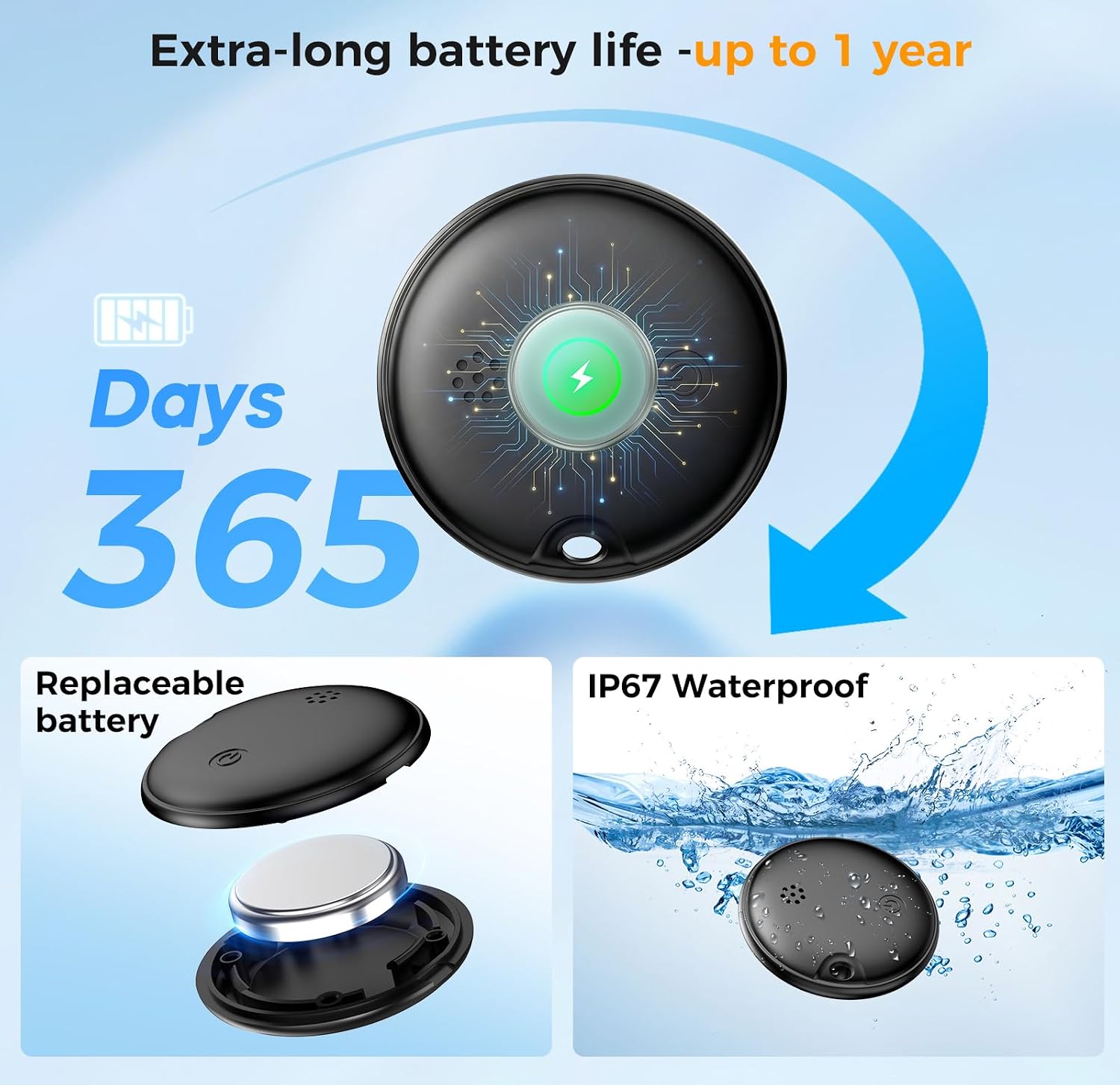 2026 Dual System Air Tracker 4 Pack, Bluetooth Item Locator Compatible with Apple Find My & Google Find Hub for iOS/Android, for Keys, Luggage, Suitcases (with 4 Silicone Cases + Straps + Tools)