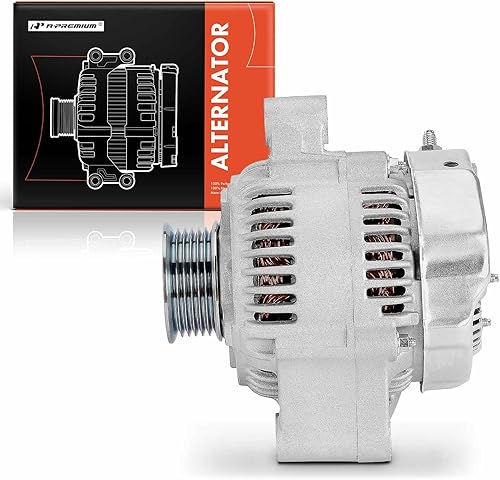 Miniatura 9 de A-Premium Alternador compatible con Toyota Supra 1993 1994 1995 1996 1997 1998, 3.0L, 12V 90A polea de 6 ranuras en sentido horario, repuesto #