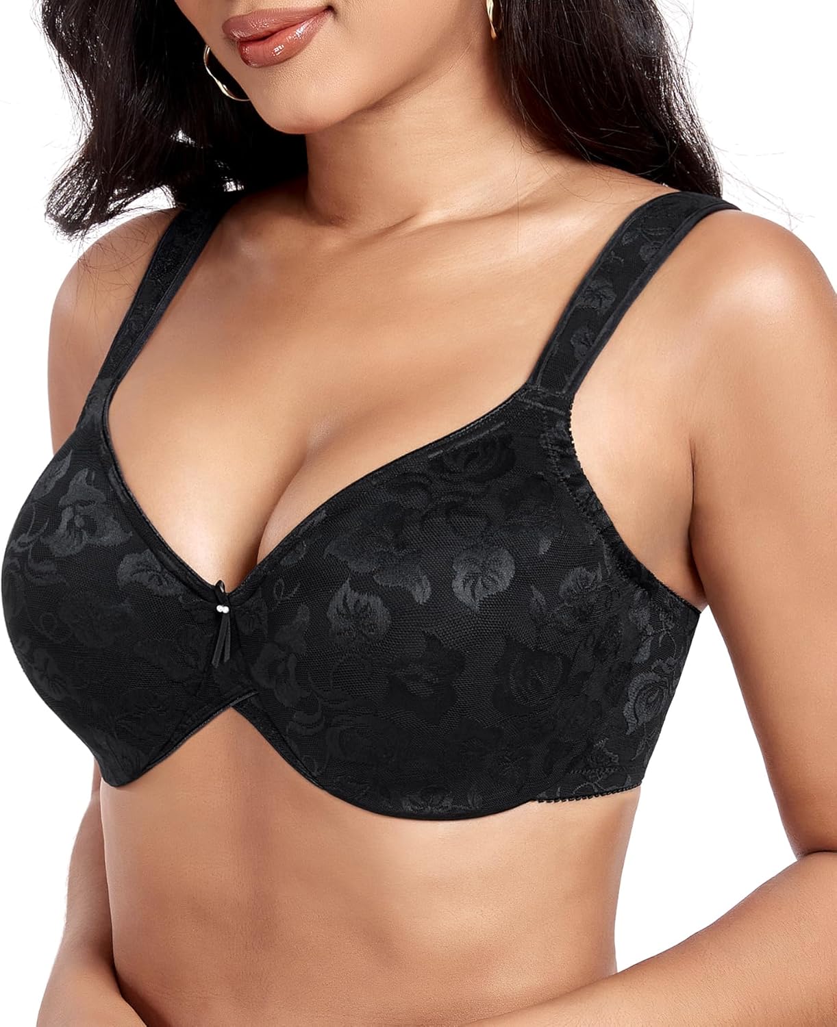 DotVol Women's Underwire Minimizer Comfortable Full Coverage Everyday Bra with Non Padded