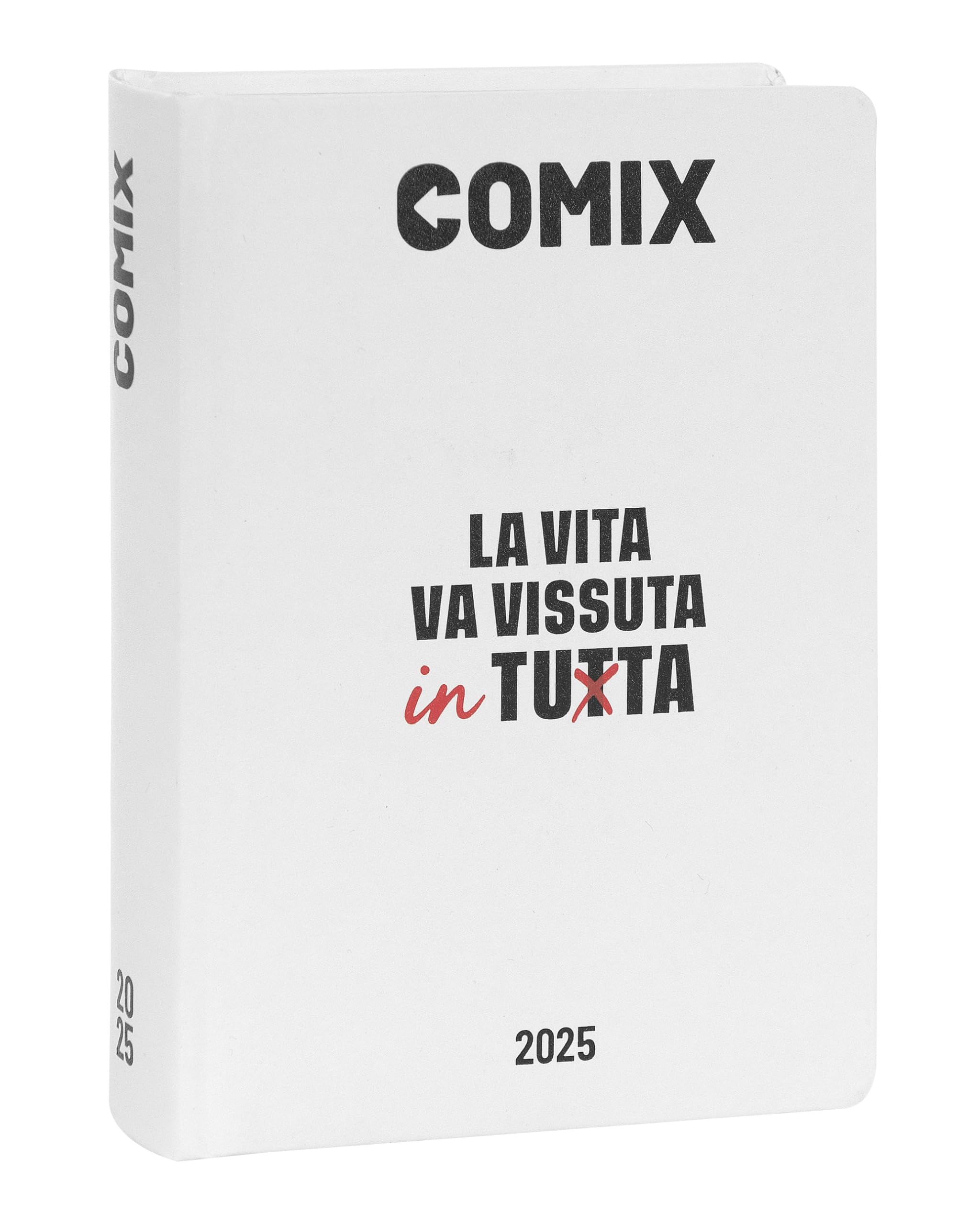 Comix - 16 Month Daily Diary, School Diary 2024-2025 for Boys and Girls, with Hardcover, Ideal for High School, 13 x 17.8 h cm, White