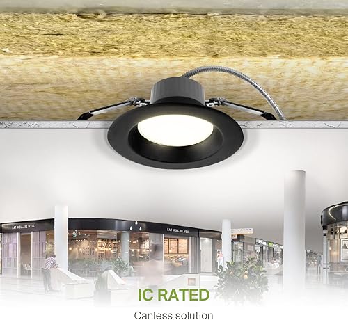 Miniatura 6 de ASD Luz de techo empotrable LED de 6" de potencia ajustable 101522W, luminaria LED regulable, accesorio de luz LED empotrada, 5 temperaturas de