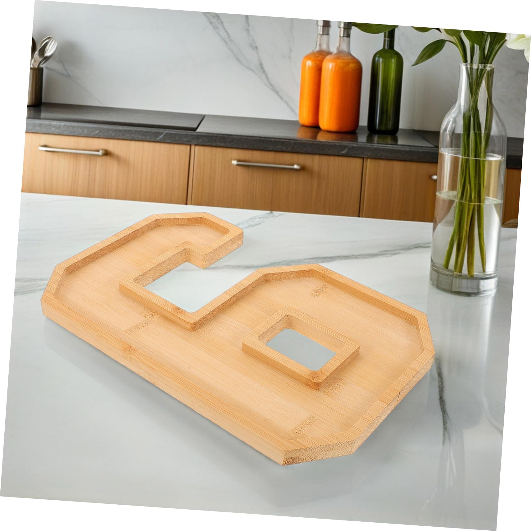 Scatola in Legno per Salumi di Laurea Vassoio Riempibile Piatto Forma di Vassoio per Alimenti Servire Frutta e Formaggio Piatto per Dolciumi e Snack Secchi
