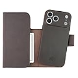 BLACKBROOK Tri-fold Wallet Case for iPhone 17 Pro Max – Tudor Wallet and Case Set, Designed for MagSafe and Wireless Charging, RFID Shield – Full Grain Leather, 8 Card Slots & 2 Cash Pockets