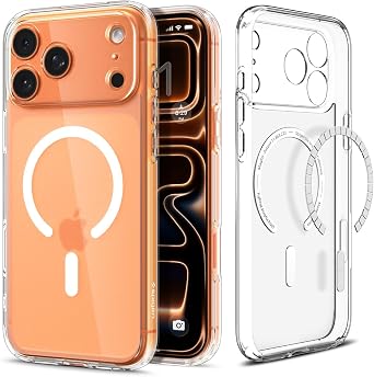 Spigen for iPhone 17 Pro Max Case, Ultra Hybrid MagFit [TPU Covered Camera Control] [Anti-Yellowing] [Compatible with Magsafe] - Frost White