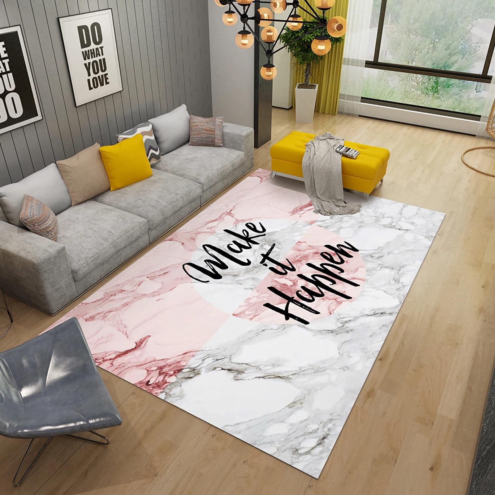 Tapis de cuisine lavable gris noir 60x160cm pour devant d évier de maison