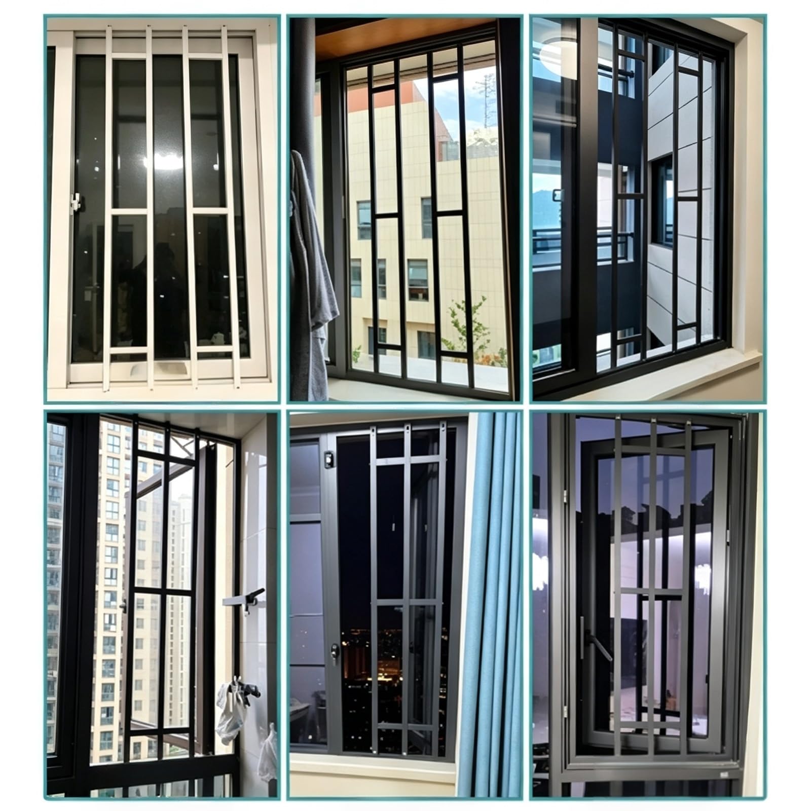 fenstergitter einbruchschutz Benutzerdefinierte Sicherheitsfensterleisten