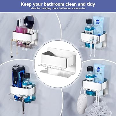 Amazon.com: Electric Toothbrush Holder for Bathroom Wall Mount Storage ...