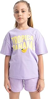 DeFacto Girls Regular Fit Short Sleeve A1764A8 Short Sleeve Body