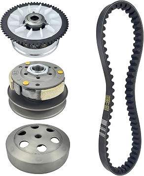 Clutch Assembly and Variator Assembly with 669 Belt for GY6 50cc 60cc 80cc QMB139 Engine Scooter Motorcycle Moped Taotao Roketa Sunl ATV Go kart