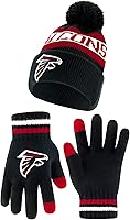 Vista 42 de Ultra Game Gorro de invierno de punto súper suave oficial de la NFL con guantes extra cálidos para pantalla táctil