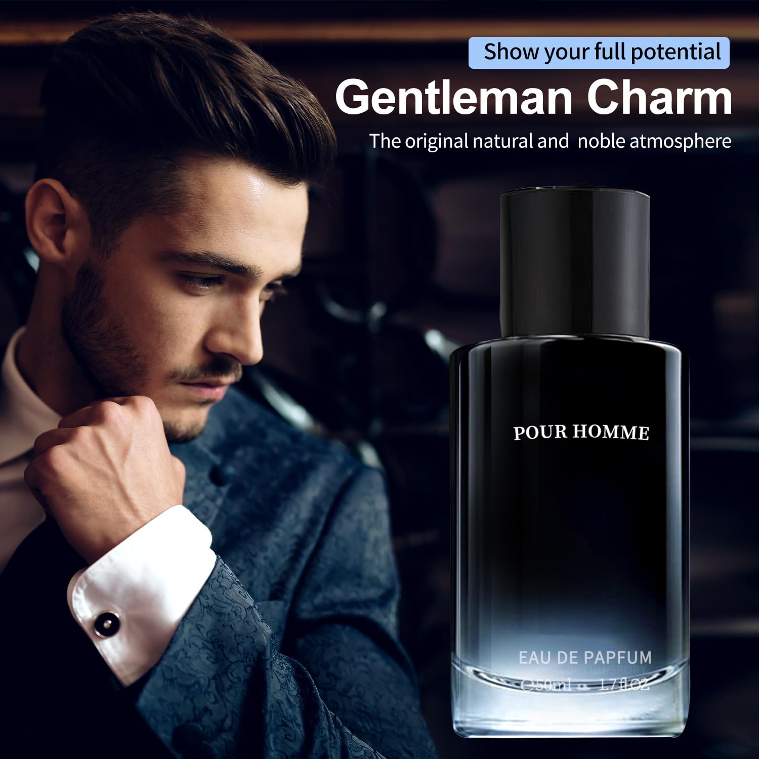 Men's hypnotic perfume, men's eau de toilette, (Philo_mone) fresh, warm, unique, rich fragrance 1.7 Fl Oz/50 ML Holiday Gift long-lasting fragrance spray, portable cologne perfume, affordable - Image 3